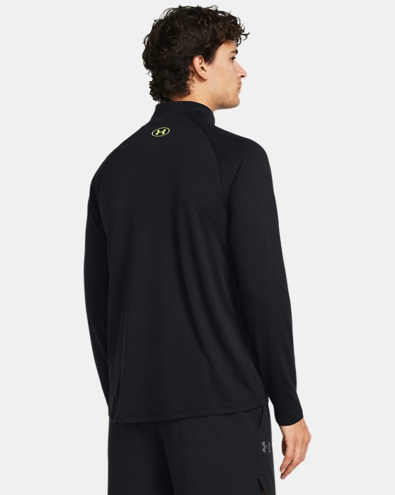 Men's UA Tech™ ½ Zip Long Sleeve, Black, pdpMainDesktop image number 1